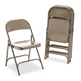 Metal Folding Chairs - Bronze (Set of 4)