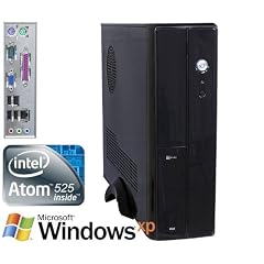 PC-Systeme Slim-Tec Atom 525, Design Slim Office PC Mini ITX, Atom 525, DualCore! +Hyperthreading (2x1,8 GHz), Intel NM10 Express Chipsatz, 500GB SATA II, 2048MB DDR3, Intel GMA 3150, DVD-RW, Sound, LAN, Windows XP Professional, Mini-ITX Tower (Silent)