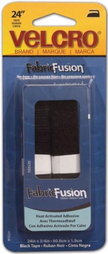 Neww VELCRO(R) brand Fabric Fusion Tape 3/4""X24""-Black Neww
