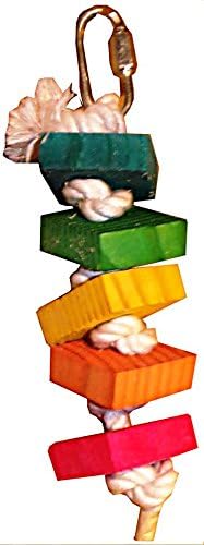 Conure Blocks 7" X 2" bird toy