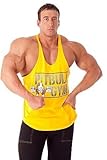 IMAGE OF Mens Workout Tank Top Power by Pitbull in Gold - Large