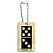 Black Dominoes - Game Wood Wooden Rectangle Key Chain