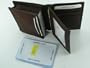 9104 Brown Genuine Cow Hide Leather Man's Men's ID Credit Business Card Money Cash Bill Holder Case Purse