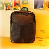 miim 15.4 Backpack(Black/Trim Brown Leather) Macbook Computer Notebook Macbook Netbook Case bag Black/Brown Gift Pouch Fast Shipping