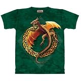 Circle Dragon T-shirt 100% Preshrunk Cotton TEENS and ADULTS Short Sleeve Shirt