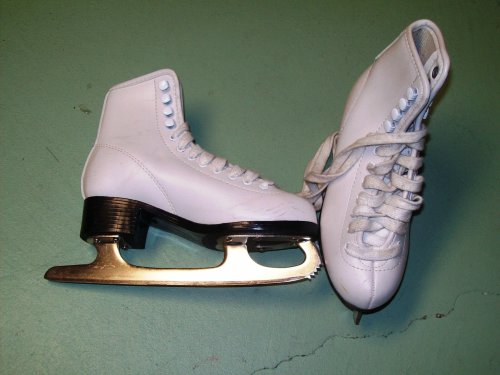 DBX white Ice Figure Skates - Size 2.0 (young person) VERY GOOD CONDITION