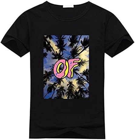 Fanging Design Men's Odd Future Custom Print Classic Cotton T-Shirts Large Black