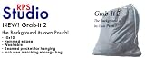 NEW 10x10 RPS Studio Grab-It 2 Washable Background with Pouch - Gray Fog