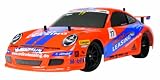 Dickie-Spielzeug 201119365 - RC Porsche 911 GT3, Ready to Run, 2-Kanal Funkfernsteuerung, abnehmbare PVC Karosserie, 27 MHz, Maßstab 1