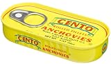 Cento Rolled Anchovies with Capers in Olive Oil, 2-Ounce Tins (Pack of 25)
