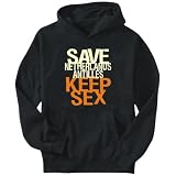 Hoodie Mens Black  SAVE Netherlands Antilles KEEP SEX  Countries
