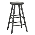 Carolina Cottage 30-Inch Swivel Top Verona Stool, Antique Black