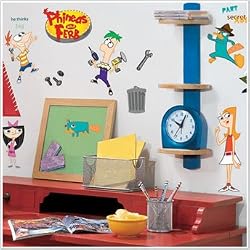 Magnificent Peel & Stick By RoomMates Phineas & Ferb Wall Decals