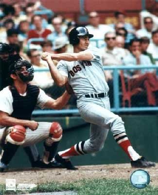 Carl Yastrzemski Boston Red Sox Full Swing 8x10 Photo