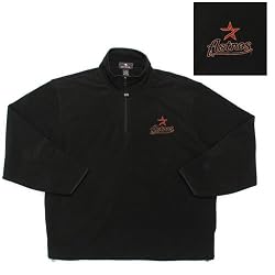 Houston Astros MLB "Glacier" Fleece Pullover Sweatshirt (Black)