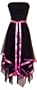 Strapless Fairy Mesh Formal Gown Holiday Dress Ribbon Trim