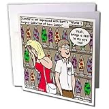 Londons Times Funny Relationships Cartoons - Nerd Dating and Lava Lamps - Greeting Cards-6 Greeting Cards with envelopes
