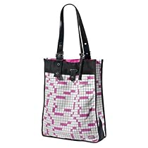 VANS WORD CHEX BAG Tasche, wei&szlig;/schwarz/pink (485)