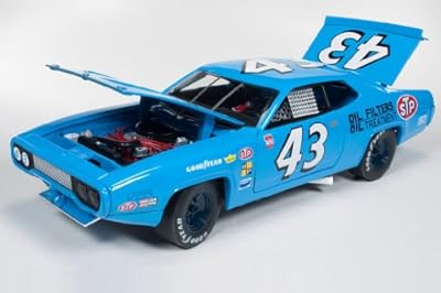 Plymouth Road runner Hardtop, No.43, STP, blue , 1972, Model Car, Ready-made, Ertl American Muscle 1:18