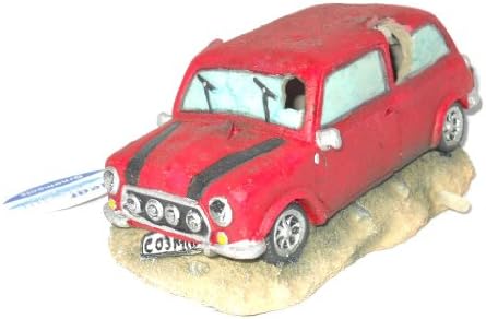 Red Mini with Bubble Exhaust Aquarium Ornament