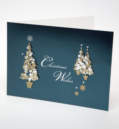 Three Gold Trees Card