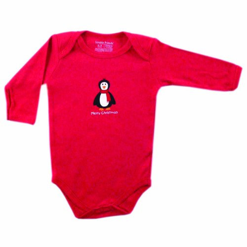 Luvable Friends Christmas Bodysuit, Merry Christmas, 9-12 Months