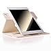 Thankscase Case Compatible for iPad 4th/3rd/2nd Gen, Rotating Case Cover with Hand Strap and Wallet Case for iPad 4th Generation with Retina Display,for iPad 3,for iPad 2 (Gold)