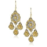 Miguel Ases Pyrite and Swarovski Gold Beaded Medium