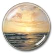 Coucher de Soleil Pleine Mer - Crystal Dome Paperweight