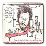  : Londons Times Funny Music Cartoons - Bee Gees Collectible, I Started A Joke - Light Switch Covers - double toggle switch