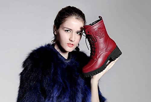 JackGon 2014 new autumn and winter shoes thick with Martin boots women's boots Korean fashion heavy-bottomed boots warm shoes boots England Wine 6.5 B(M) US