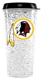 Washington Redskins Crystal Freezer Travel Tumbler