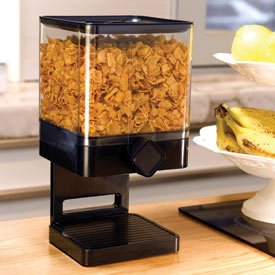 Zevro TSO100 Indispensable 17-1/2-Ounce Cereal-and-Snack Dispenser, Black