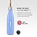 ICONIQ Stainless Steel Vacuum Insulated Water Bottle, 17 Ounce (Periwinkle)