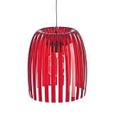 Produkt-Bild: koziol Pendelleuchte H&auml;ngeleuchte Josephine M (Farbe: transparent rot)