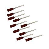 JINTONG ゴム砥石 2.35mmシャンク コーン ヘッド セラミック 研磨 マウント10個入り