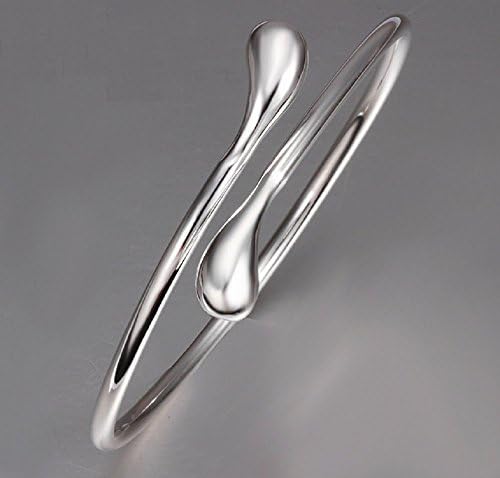 New Trendy Silver-plated Fashion Jewelry Bracelet Double Round Bracelet Korean Style Accessories (Gift Wrap)