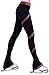 Figure Skating Spiral Polartec Polar Fleece Pants (Hologram Foil Fuchsia, Adult Small)
