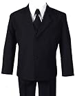 Formal Boys Suit From Baby to Teen (4T, Black)