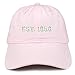 Trendy Apparel Shop EST 1958 Embroidered - 60th Birthday Gift Soft Cotton Baseball Cap - Light Pink