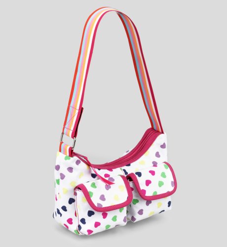 Heart Print Scoop Bag