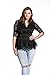Dilanni Women V-neck Half Sleeve High Waist Formal Linder Lace Top (0X-5X)