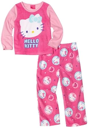 AME Sleepwear Toddler Girls Hello Kitty Teddy Dots Set