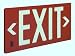 Glo Brite 7052-B 8-3/2-by-15.375-Inch Double Faced Eco Exit Sign with Frame, Red