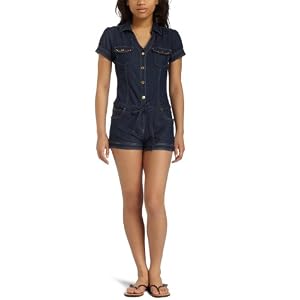 Southpole Junior's Short Sleeve Collared Romper