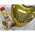 ##Geschenkset/ Selbstf�llset Konfirmation - Folienballon, Gewicht, Deko, Helium##