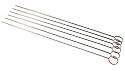 30cm flat metal skewers 6 pack