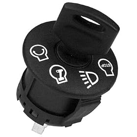 Ignition Switch With Key, Replaces AYP 175566, 163968, MTD 925-1741, Murray 94762, John... by Rotary