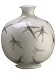 10.6Dx12.9H Ceramic Container White Black