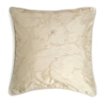 Jane Seymour Grand Hotel Ivory Meadow Embroidered Decorative Pillow
